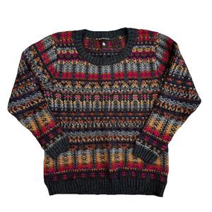 Multicolor Crew Neck Sweater